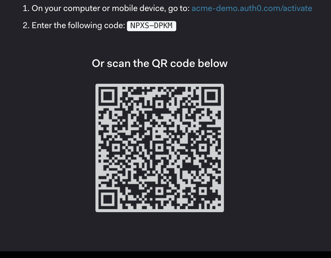Auth0 Device Flow